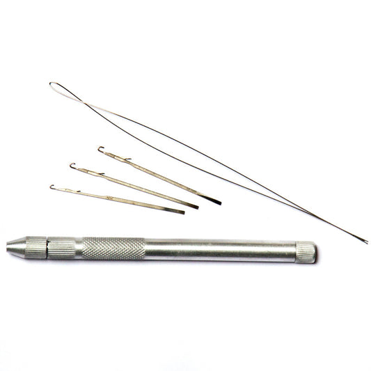 Aluminiowe szydełko 2 w 1 (Pętelka i zapadka)