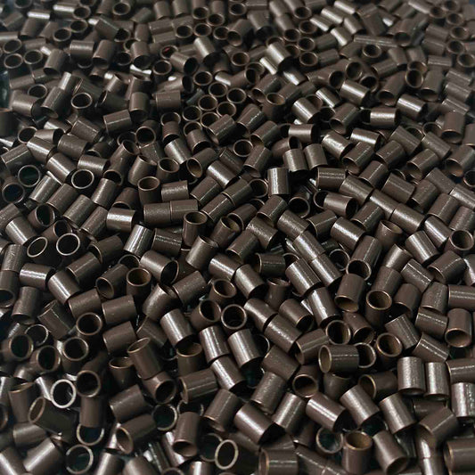 Miedziane tulejki do przedłużania włosów